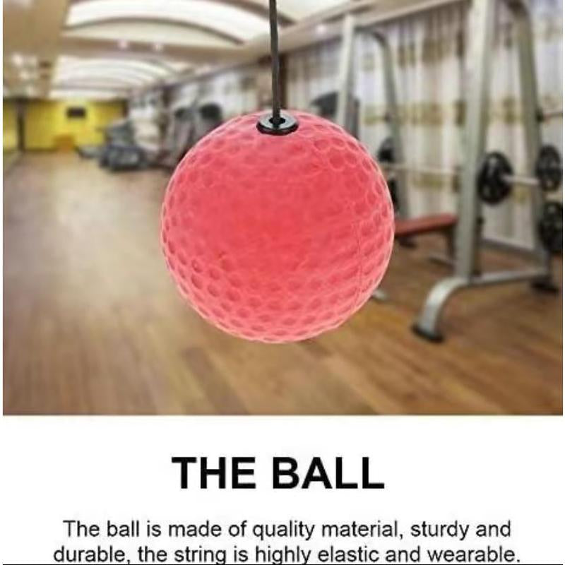 Adjustable Boxing Reflex Training Ball with Textured Grip for Enhanced Speed and Agility - Ideal Gift for Boxing Enthusiasts and Martial Arts Practitioners - Durable PU/Rubber Material