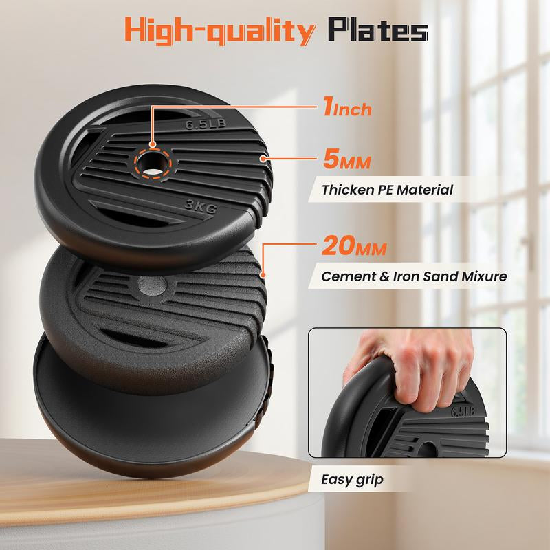 Adjustable Dumbbell Set, 33/44/70/90Lbs Multi-Forms as Barbell, Kettlebell, Push up Stands and Weight Plates, 5 In1 Versatile Dumbbell Set for Full-Body Exercises for Home Gym