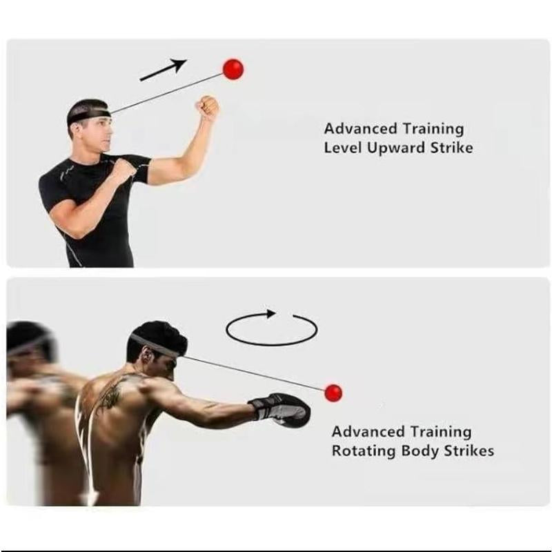 Adjustable Boxing Reflex Training Ball with Textured Grip for Enhanced Speed and Agility - Ideal Gift for Boxing Enthusiasts and Martial Arts Practitioners - Durable PU/Rubber Material