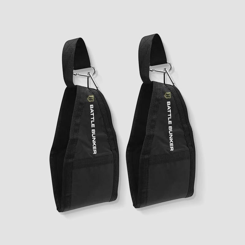 Battle Bunker Hanging Ab Straps V2 - Durable Adjustable Arm Support for Core Training, 12-Inch Length, 8-Inch Padding, Made in USA