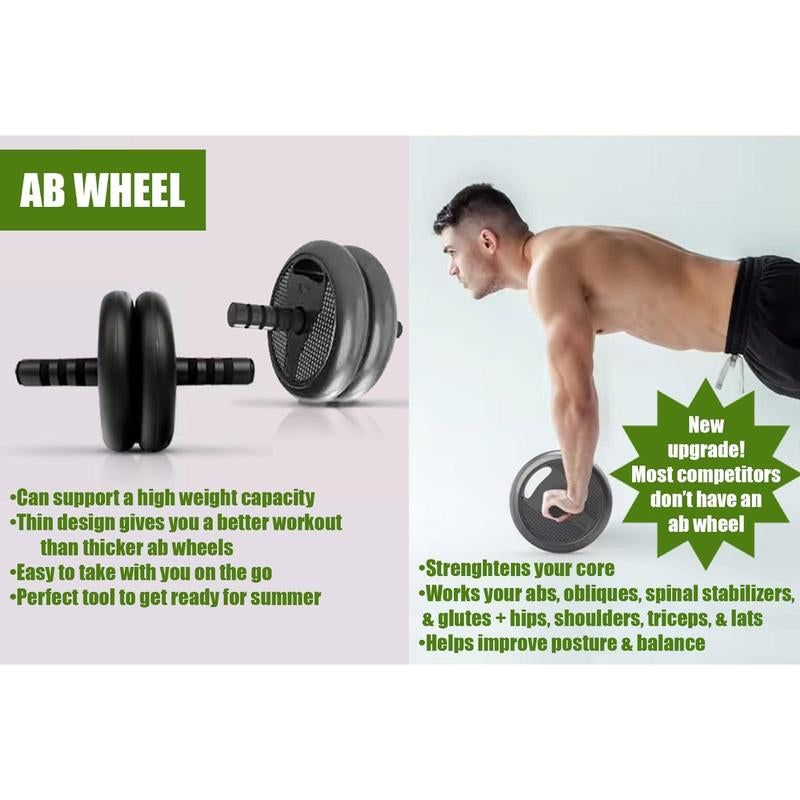 Emza Fitness Adjustable Dumbbells/Barbell/Kettlebell/Push-Up Stand - Upgraded with Ab Wheel - 22Lb/33Lb/44Lb/66Lb/88Lb, 10Kg/15Kg/20Kg/30Kg/40Kg - Home Gym Equipment for Men and Women (22, Pounds)