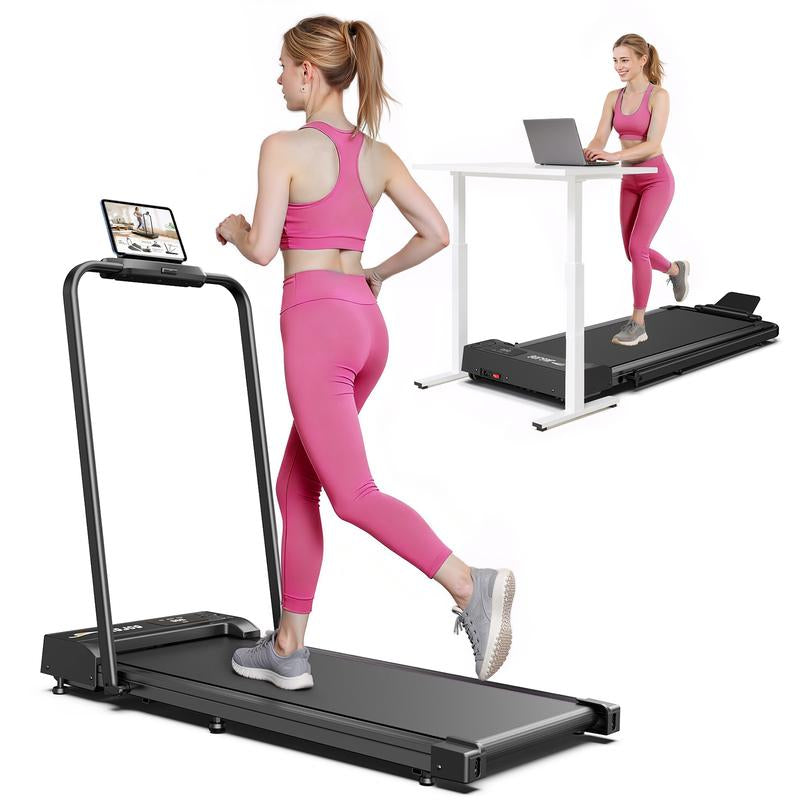 Jagjog Walking Pad Treadmill with 15-Degree Incline Remote Control LED Display Portable under Desk Treadmill for Small Spaces Home Office Exercise Equipment Fitness Workout Calories