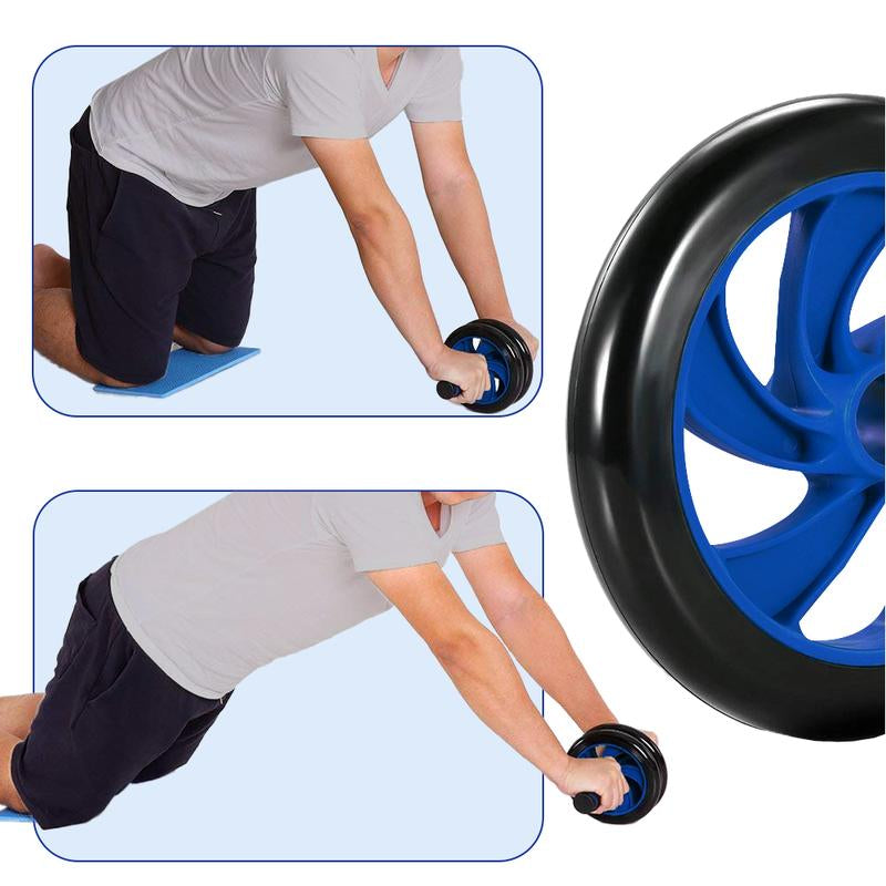 Home Gym Fitness Set, 5-In-1 Abl Roller Kit with Knee Pads, Push-Up Bars, Handle Grips, Skipping Ropes, Home Gym Exercise Kits Suitable for Full-Body Workout, Core & Strength Training, Gym Accessaries, Black Friday, Cyber Monday, Christmas Gift Ideas