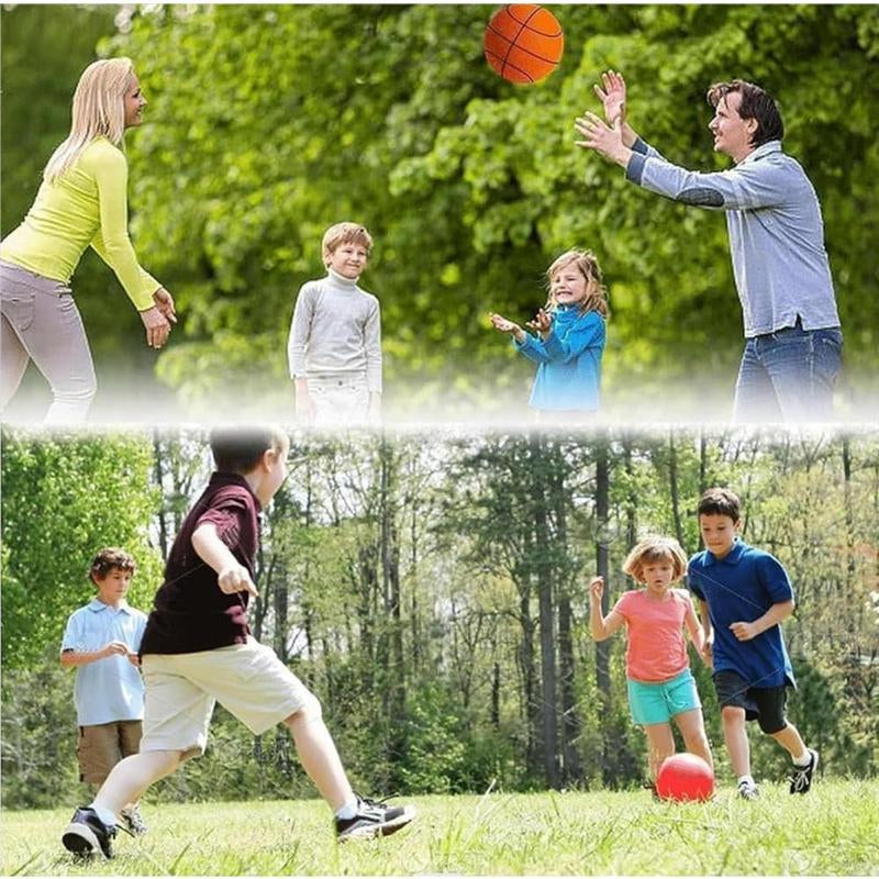 Silent Basketball Indoor Dribbling Quiet Foam Basketball Mute Basketball Indoor Training Gift for Youth Athletes No.7 (24Cm Orange) Foam Basketball