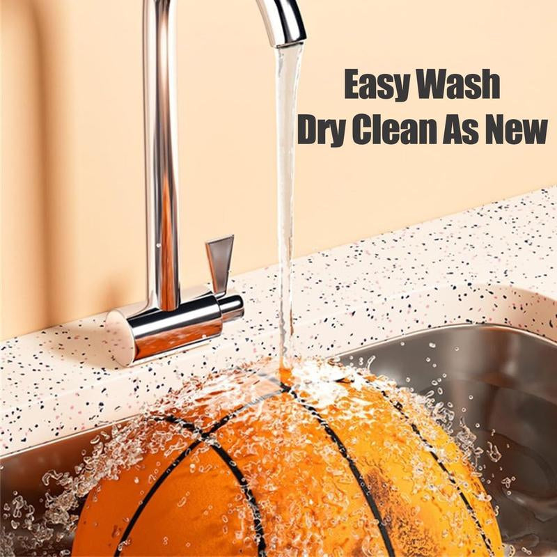 Silent Basketball Indoor Dribbling Quiet Foam Basketball Mute Basketball Indoor Training Gift for Youth Athletes No.7 (24Cm Orange) Foam Basketball