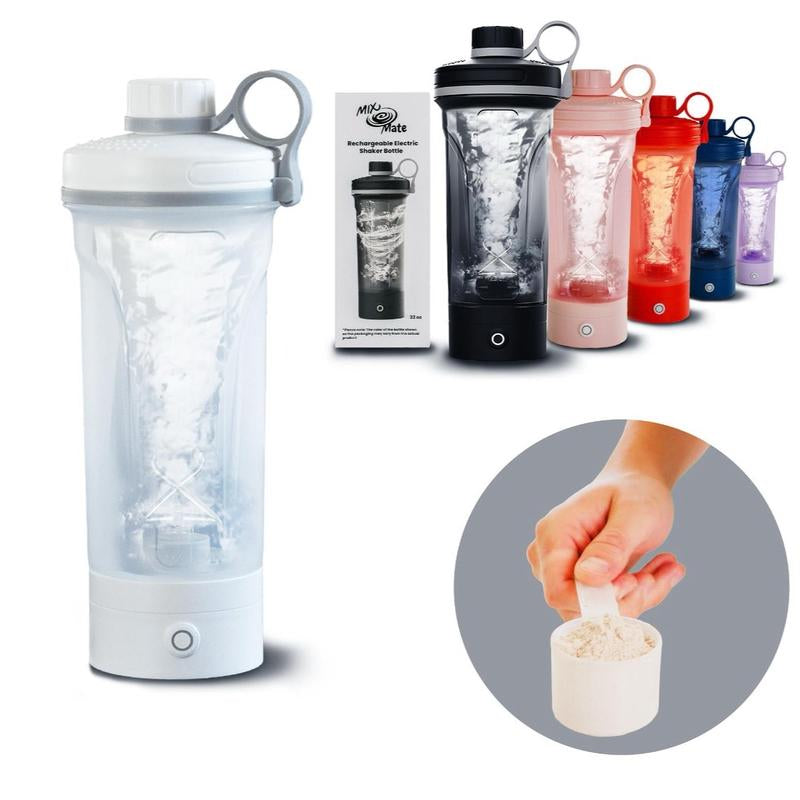 Mixmate Electric Shaker Bottle for Gym Protein Powder Mixes, Rechargeable Type-C Shaker Cup, BPA Free - Perfect for Fitness Enthusiasts