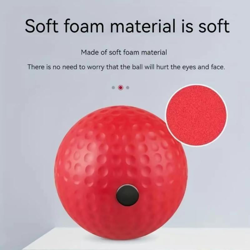 Adjustable Boxing Reflex Training Ball with Textured Grip for Enhanced Speed and Agility - Ideal Gift for Boxing Enthusiasts and Martial Arts Practitioners - Durable PU/Rubber Material