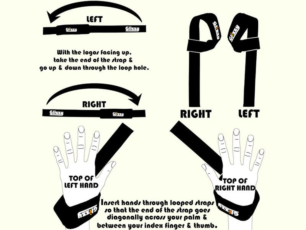The Glizzy Grip Strap - Double Sided Lifting Gym Straps