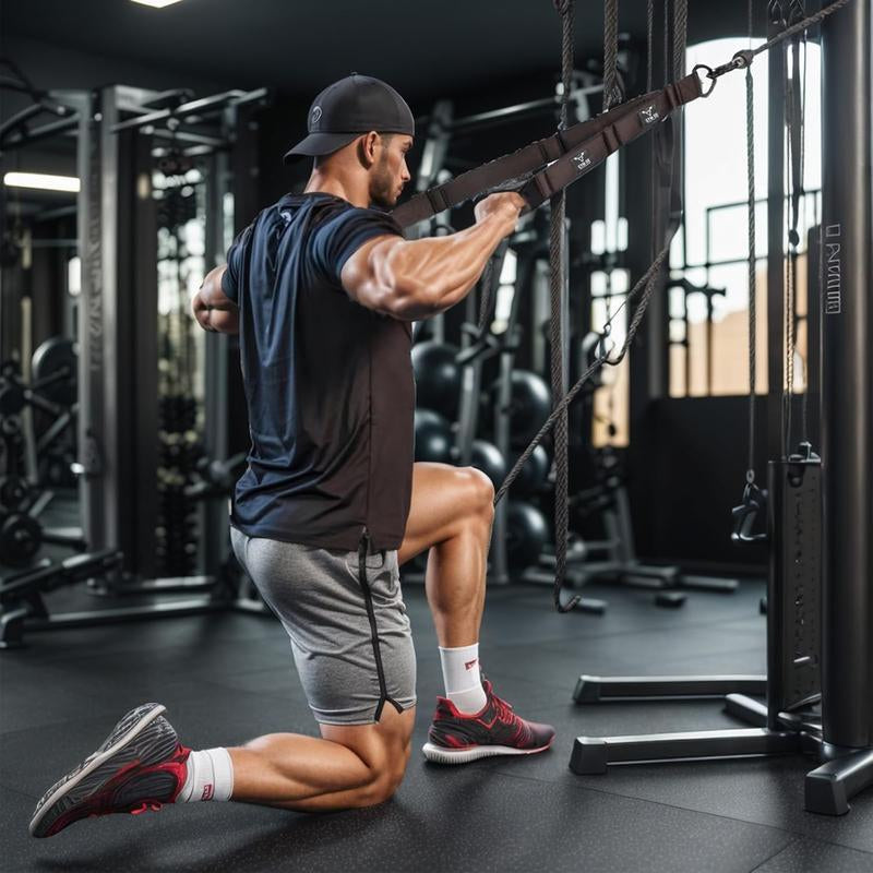 Long Tricep Rope Cable Attachment Tricep Pull down Attachment Gym Rope Attachment Tricep Strap Rope Handle