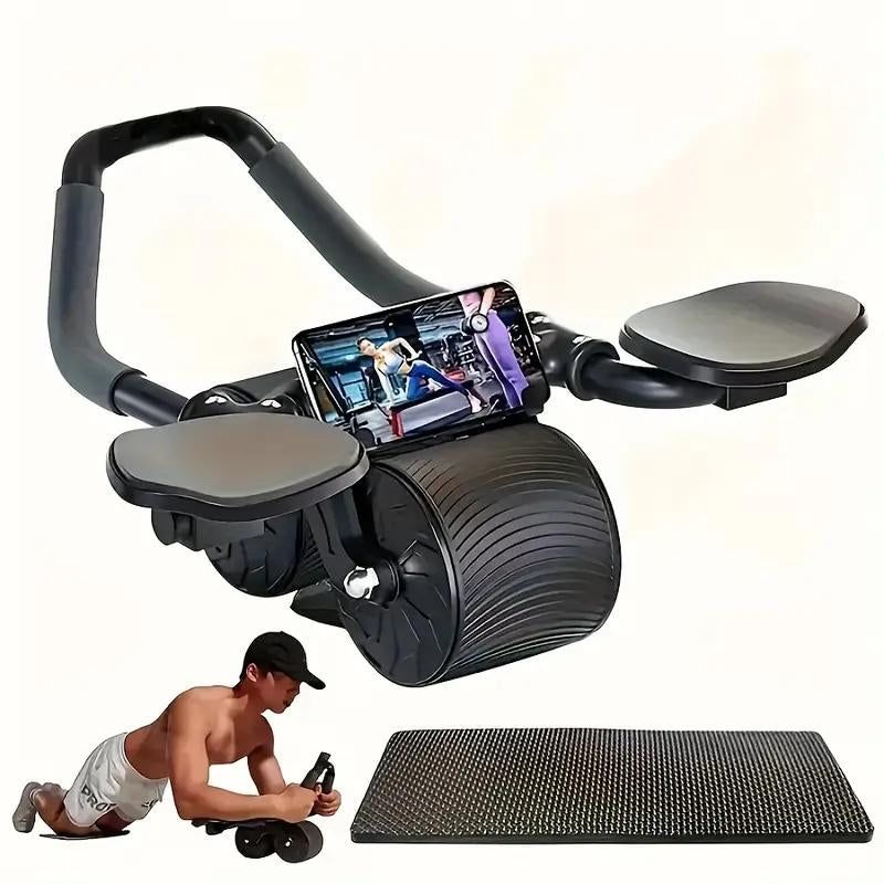 Abdominal Wheel Men'S and Women'Shome Elbow Brace Roller Exercise and Fitnessequipment Four-Wheel Healthy Belly Auto Reboundbelly Tuck and Roll