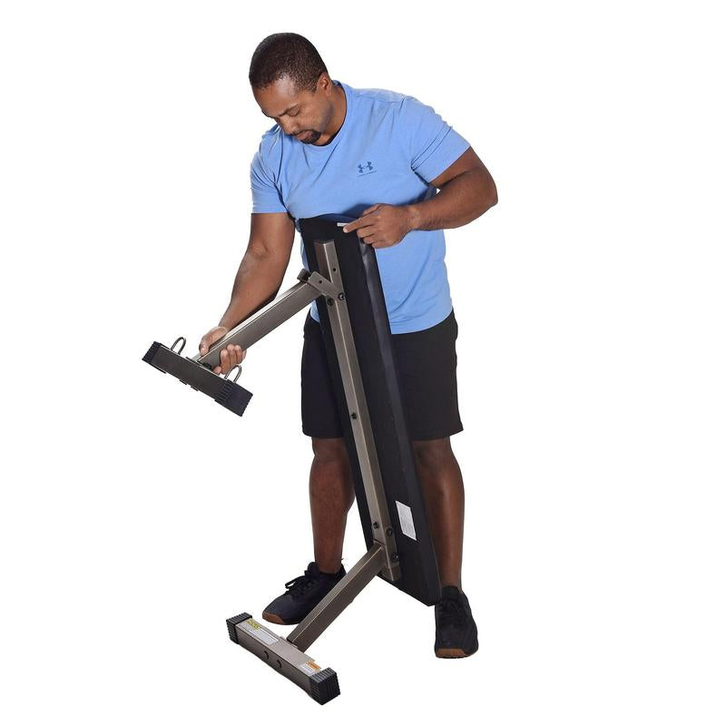 Holahatha 600 Pound Capacity Foam Padded Flat Barbell Bench W/Steel Frame, Black