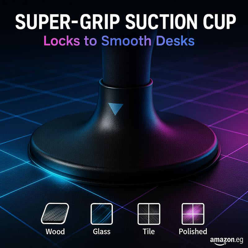 Desktop Punching Bag with Super-Grip Suction Cup Fast-Rebound Carbon Steel Spring High-Elastic PU Ball Stress Relief for Office Home Includes Hand Pump Fun Gift for Adults Kids Boxing Equipment Boxing Pad