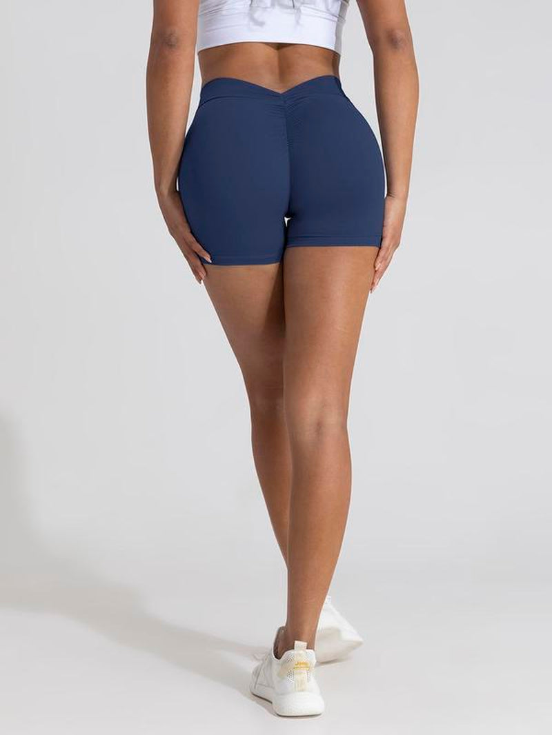 Women'S High Waist Ruched Sports Gym Shorts, Gym Clothing, High Stretch Seamless Yoga Leggings, Compression Shorts, Gym Clothes, Gym Outfits, Summer Bottoms, Gym Shorts for Women